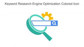 Keyword Research Engine Optimization Colored Icon In Powerpoint Pptx Png And Editable Eps Format