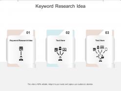 Keyword research idea ppt powerpoint presentation styles templates cpb
