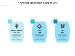 Keyword research user intent ppt powerpoint presentation infographic template templates cpb