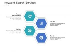 Keyword search services ppt powerpoint presentation model skills cpb
