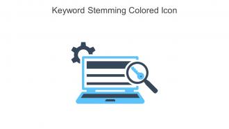 Keyword Stemming Colored Icon In Powerpoint Pptx Png And Editable Eps Format
