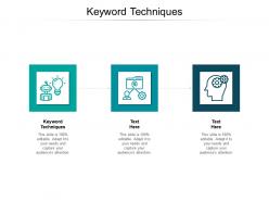 Keyword techniques ppt powerpoint presentation layouts slides cpb