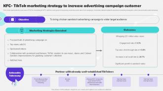 Kfctiktok Marketing Strategy To Increasetiktok Marketing Campaign To Increase