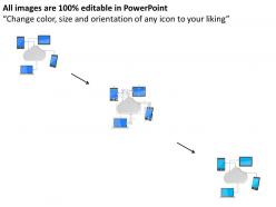 49004515 style technology 1 cloud 4 piece powerpoint presentation diagram infographic slide