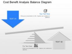 Kh cost benefit analysis balance diagram powerpoint template