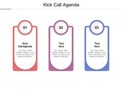 Kick call agenda ppt powerpoint presentation outline maker cpb