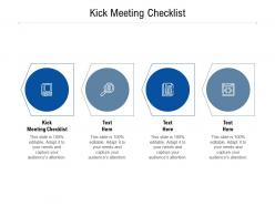 Kick meeting checklist ppt powerpoint presentation file outfit cpb