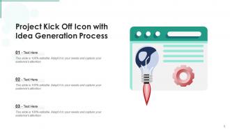 Kick Off Icon Generation Process Schedule Product Initiation