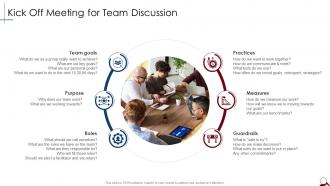 Kick Off Meeting For Team Discussion Managing Cross Functional Teams