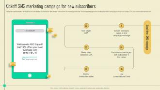 Kickoff Sms Marketing Campaign Ms Promotional Campaign Marketing Tactics Mkt Ss V