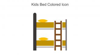 Kids Bed Colored Icon In Powerpoint Pptx Png And Editable Eps Format