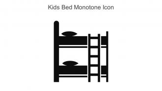 Kids Bed Monotone Icon In Powerpoint Pptx Png And Editable Eps Format
