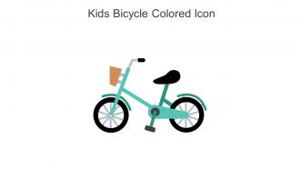 Kids Bicycle Colored Icon In Powerpoint Pptx Png And Editable Eps Format