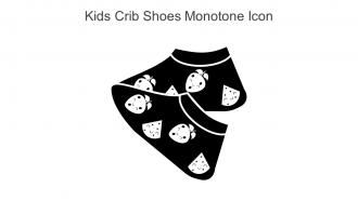 Kids Crib Shoes Monotone Icon In Powerpoint Pptx Png And Editable Eps Format