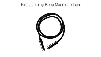 Kids Jumping Rope Monotone Icon In Powerpoint Pptx Png And Editable Eps Format