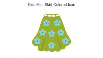 Kids Mini Skirt Colored Icon In Powerpoint Pptx Png And Editable Eps Format