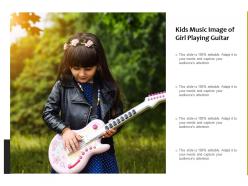Kids music image of girl playing guitar