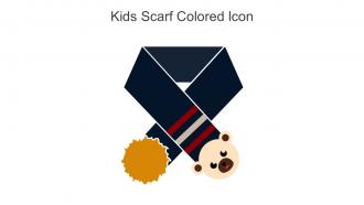 Kids Scarf Colored Icon In Powerpoint Pptx Png And Editable Eps Format
