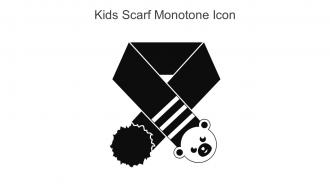 Kids Scarf Monotone Icon In Powerpoint Pptx Png And Editable Eps Format