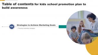 Kids School Promotion Plan To Build Awareness Powerpoint Presentation Slides Strategy CD V Impressive Downloadable