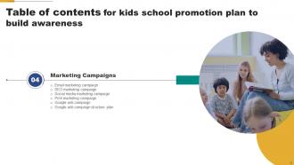 Kids School Promotion Plan To Build Awareness Powerpoint Presentation Slides Strategy CD V Unique Customizable