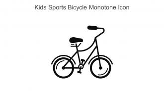 Kids Sports Bicycle Monotone Icon In Powerpoint Pptx Png And Editable Eps Format