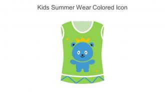 Kids Summer Wear Colored Icon In Powerpoint Pptx Png And Editable Eps Format