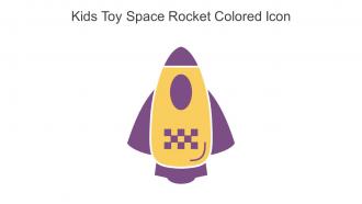 Kids Toy Space Rocket Colored Icon In Powerpoint Pptx Png And Editable Eps Format
