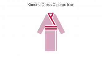 Kimono Dress Colored Icon In Powerpoint Pptx Png And Editable Eps Format