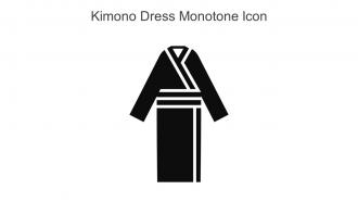 Kimono Dress Monotone Icon In Powerpoint Pptx Png And Editable Eps Format