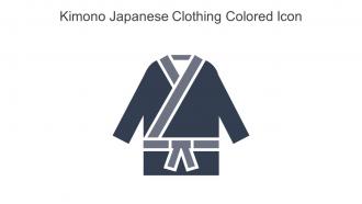 Kimono Japanese Clothing Colored Icon In Powerpoint Pptx Png And Editable Eps Format
