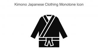 Kimono Japanese Clothing Monotone Icon In Powerpoint Pptx Png And Editable Eps Format