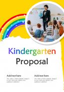 Kindergarten Proposal One Pager Sample Example Document