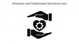 Kindness And Helpfulness Monotone Icon In Powerpoint Pptx Png And Editable Eps Format