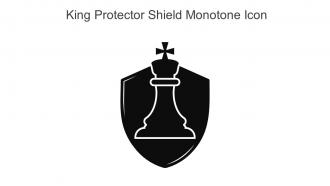 King Protector Shield Monotone Icon In Powerpoint Pptx Png And Editable Eps Format