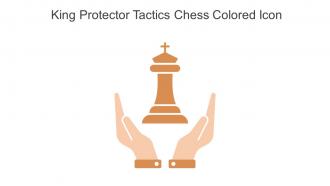 King Protector Tactics Chess Colored Icon In Powerpoint Pptx Png And Editable Eps Format