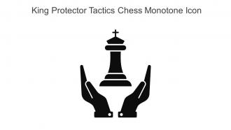 King Protector Tactics Chess Monotone Icon In Powerpoint Pptx Png And Editable Eps Format