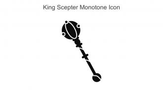 King Scepter Monotone Icon In Powerpoint Pptx Png And Editable Eps Format