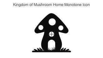 Kingdom Of Mushroom Home Monotone Icon In Powerpoint Pptx Png And Editable Eps Format