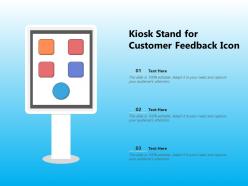 Kiosk Stand For Customer Feedback Icon