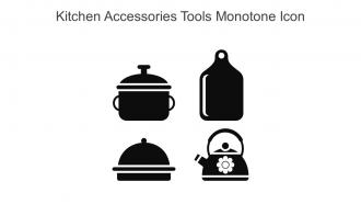 Kitchen Accessories Tools Monotone Icon In Powerpoint Pptx Png And Editable Eps Format