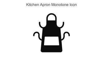 Kitchen Apron Monotone Icon In Powerpoint Pptx Png And Editable Eps Format