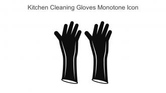 Kitchen Cleaning Gloves Monotone Icon In Powerpoint Pptx Png And Editable Eps Format