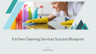 Kitchen Cleaning Services Success Blueprint PPT Sample AT