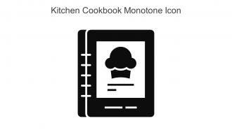 Kitchen Cookbook Monotone Icon In Powerpoint Pptx Png And Editable Eps Format