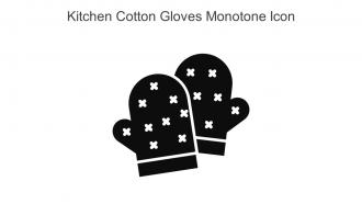 Kitchen Cotton Gloves Monotone Icon In Powerpoint Pptx Png And Editable Eps Format