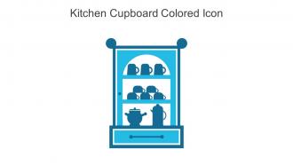 Kitchen Cupboard Colored Icon In Powerpoint Pptx Png And Editable Eps Format