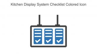 Kitchen Display System Checklist Colored Icon In Powerpoint Pptx Png And Editable Eps Format