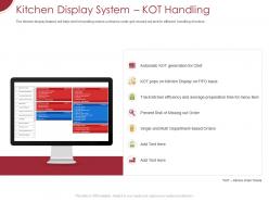 Kitchen display system kot handling ppt powerpoint presentation icon design inspiration