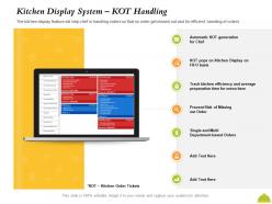 Kitchen display system kot handling track kitchen ppt powerpoint presentation model show